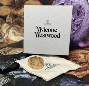 Vivienne Westwood Belt Ring Ring Gold Tone Size L