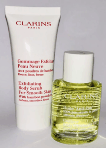 CLARINS AROMA Contour Treatment Oil Strengthening & Exfoliating Body Scrub New